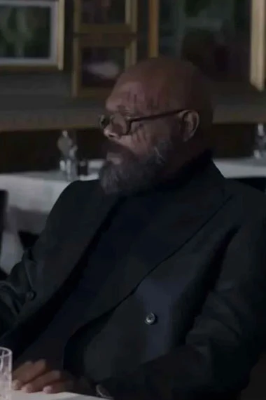 Samuel L Jackson Secret Invasion Nick Fury Black Suit Blazer