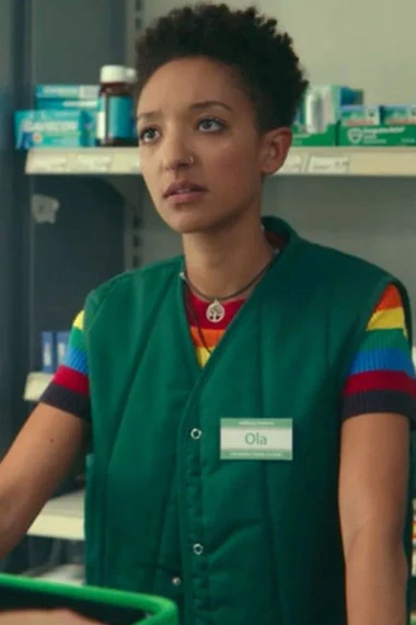 Patricia Allison Sex Education Ola Nyman Green Cotton Vest