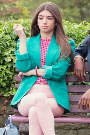 Mimi Keene Sex Education Ruby Matthews Green Cotton Blazer