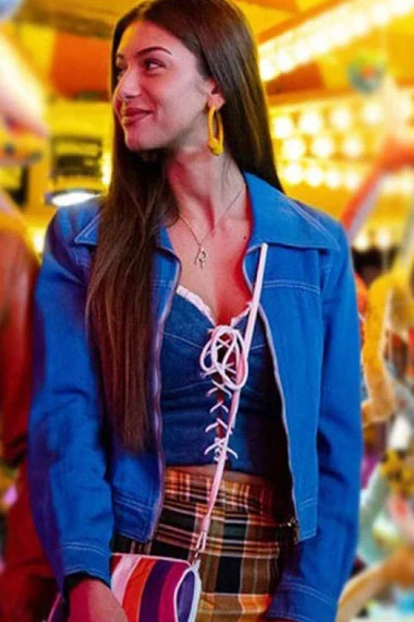 Mimi Keene Sex Education Ruby Matthews Blue Cotton Jacket