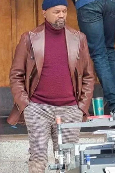 Shaft Movie Samuel L Jackson John Shaft Brown Trench Blazer