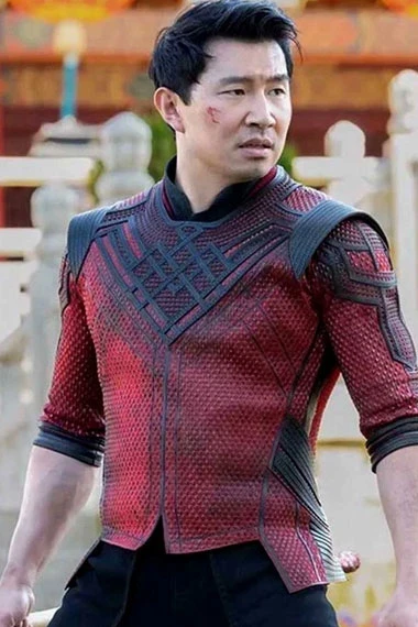 Shaun Simu Liu Shang-Chi Legend Ten Rings Red Cosplay Jacket