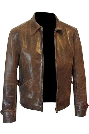 James Bond Skyfall Daniel Craig Vintage Brown Leather Jacket
