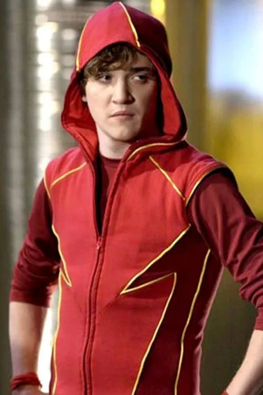 Bart Allen Smallville Impulse Kyle Gallner Red Wool Vest