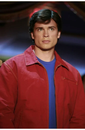 Smallville Tom Welling Clark Kent Superman Red Suede Jacket tom-welling-smallville-suede-jacket