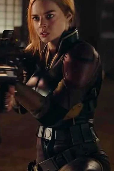 Scarlett Samara Weaving Snake Eyes Cosplay Leather Jacket