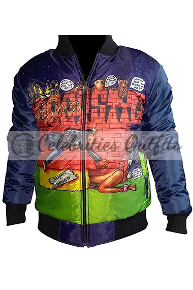 Snoop Dogg Doggy Style Mens Bomber Blue Polyester Jacket