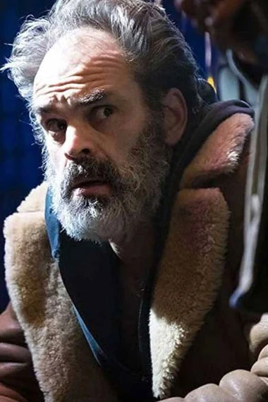 Steven Ogg Snowpiercer Pike Leather Shearling Trench Coat