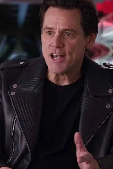 Doctor Eggman Sonic The Hedgehog Jim Carrey Black Biker Jacket