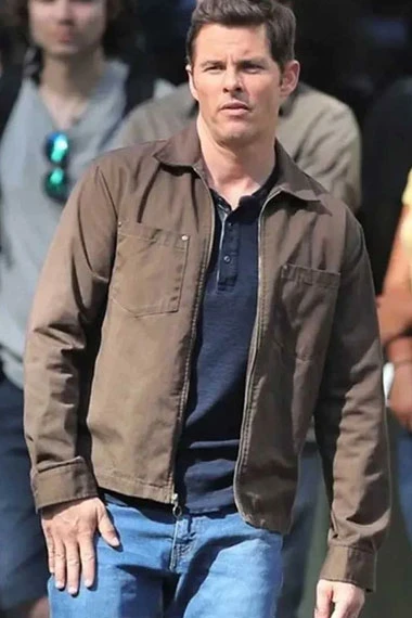 James Marsden Sonic Hedgehog Tom Wachowski Brown Cotton Jacket