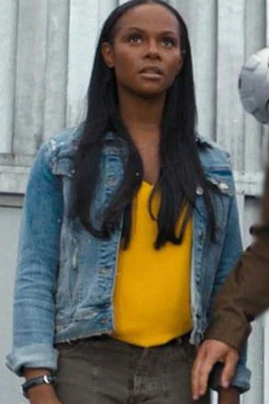 Tika Sumpter Maddie Wachowski Sonic Hedgehog Blue Denim Jacket