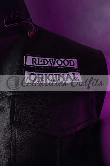 Charlie Hunnam Jax Teller Sons Of Anarchy Black Leather Vest charlie-hunnam-sons-of-anarchy-vest