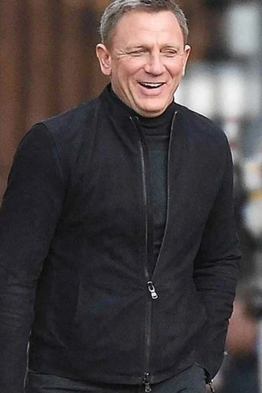 Spectre James Bond Daniel Craig Bomber Black Cotton Jacket