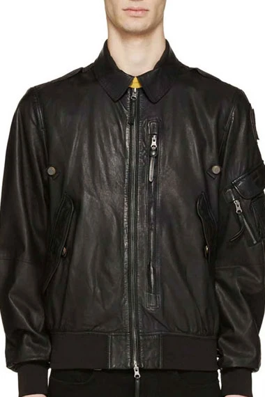 Evan Roderick Spinning Out Justin Davis Black Leather Jacket
