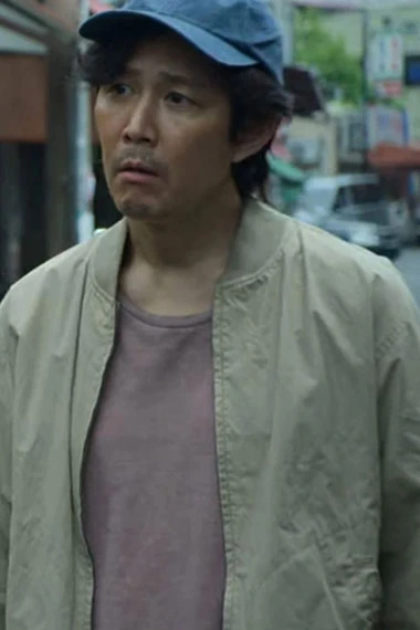 Squid Game Lee Jung Jae Seong Gi Hun Beige Cotton Jacket