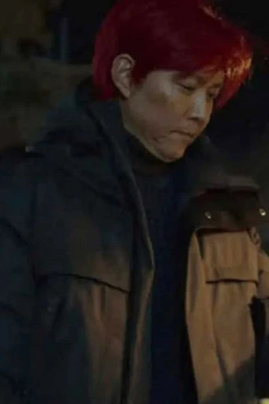 Seong Gi Hun Lee Jung Jae Squid Game Hooded Puffer Long Coat