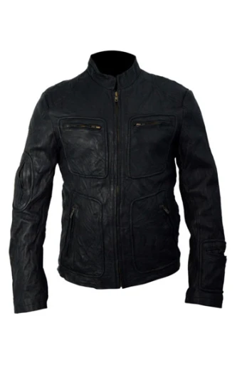 Chris Pine James Kirk Star Trek Captain Black Leather Jacket james-kirk-star-trek-jacket