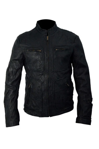 Star Trek Captain James Kirk Chris Pine Black Leather Jacket
