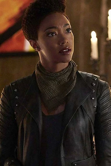 Star Trek Discovery Sonequa Martin-Green Black Leather Jacket