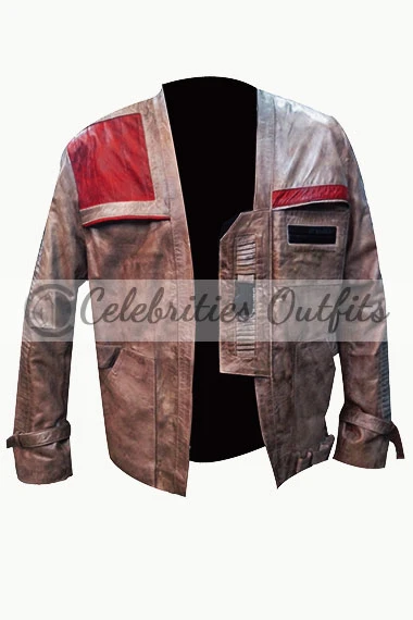Star Wars The Force Awakens John Boyega Distressed Jacket