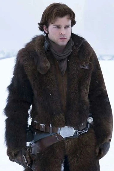 A Star Wars Story Alden Ehrenreich Han Solo Brown Coat