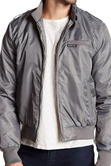 Stranger Things Joe Keery Steve Harrington Grey Bomber Jacket