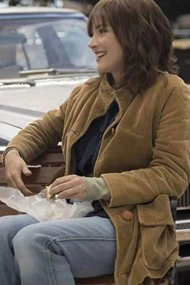 Winona Ryder Stranger Things Joyce Byers Brown Corduroy Coat