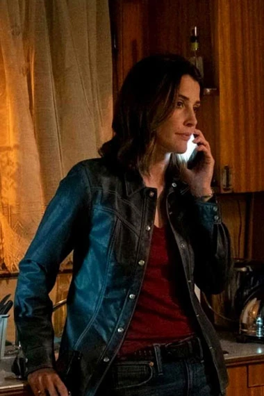 Cobie Smulders Dex Parios Stumptown Black Leather Jacket