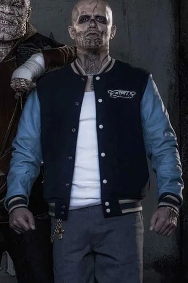Jay Hernandez Diablo Suicide Squad Black Bomber Varsity Jacket