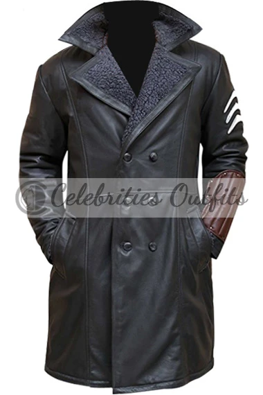 Jai Courtney Suicide Squad Captain Boomerang Black Trench Coat