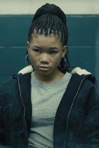 Tyla The Suicide Squad Storm Reid Hooded Black Cotton Jacket