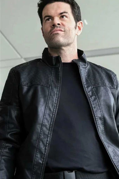 Otis Graves Supergirl Robert Baker Bomber Black Leather Jacket