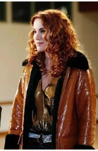 Sister Jo Supernatural Danneel Ackles Anael Shearling Coat supernatural-anael-sister-coat