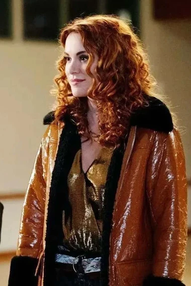 Supernatural Danneel Ackles Anael Sister Jo Shearling Coat
