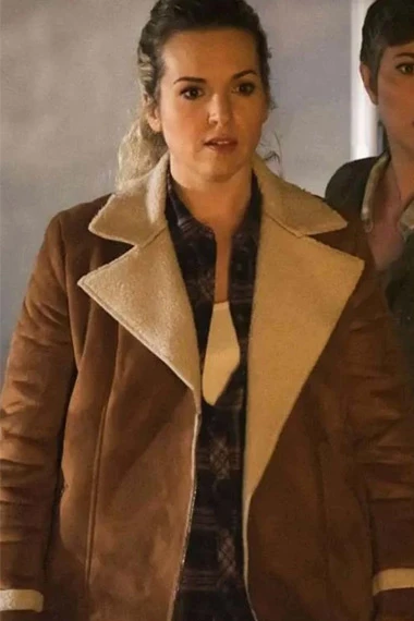 Briana Buckmaster Supernatural Donna Hanscum Shearling Jacket
