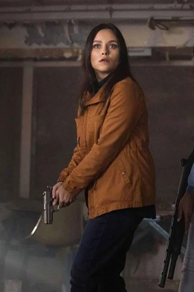 Katherine Ramdeen Supernatural Alex Jones Brown Cotton Jacket