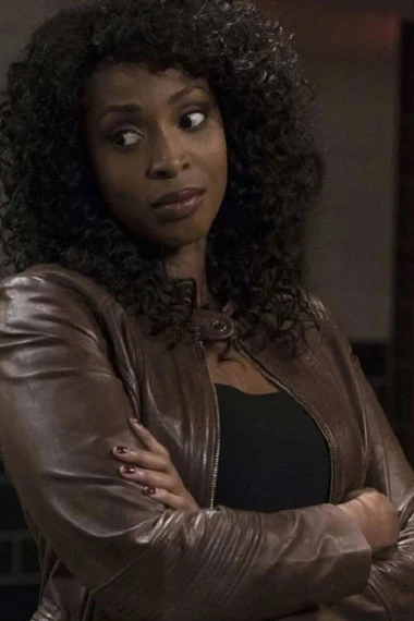 Supernatural Billie Lisa Berry Quilted Brown Leather Jacket supernatural-lisa-berry-brown-jacket