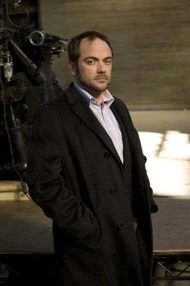 Supernatural Mark Sheppard Crowley Black Wool Trench Coat