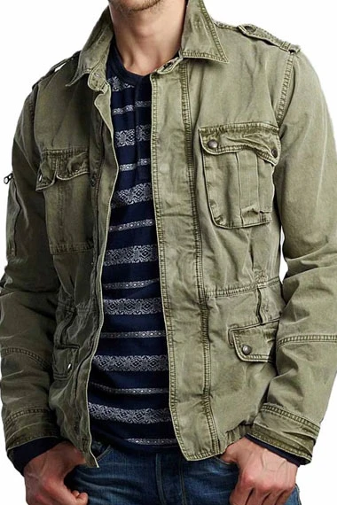 Sam Winchester Supernatural Jared Padalecki Green Denim Jacket