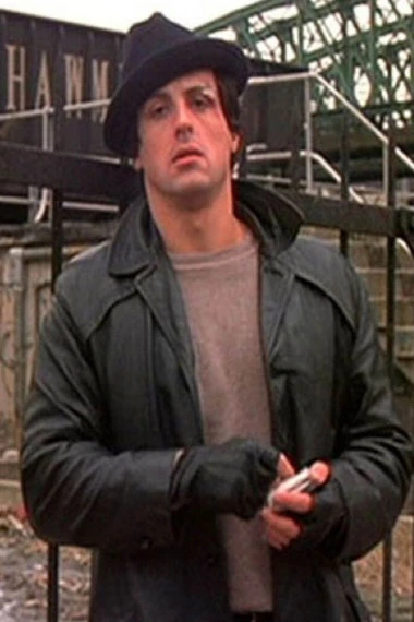 Sylvester Stallone Rocky Balboa Black Trench Leather Blazer sylvester-stallone-rocky2-balboa-jacket