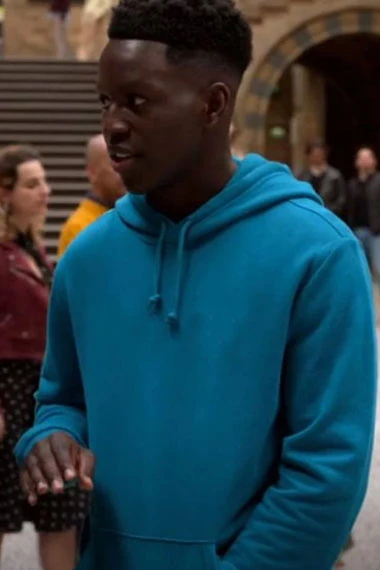 Toheeb Jimoh Sam Obisanya Ted Lasso Blue Pullover Hoodie