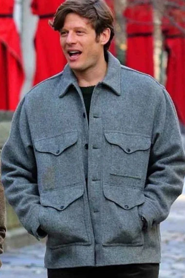 George Claire Things Heard Seen James Norton Grey Wool Jacket