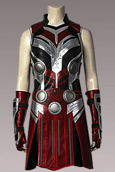 Jane Foster Thor Natalie Portman Silver Cosplay Leather Vest