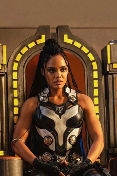 Valkyrie Thor Tessa Thompson Black Cosplay Leather Vest
