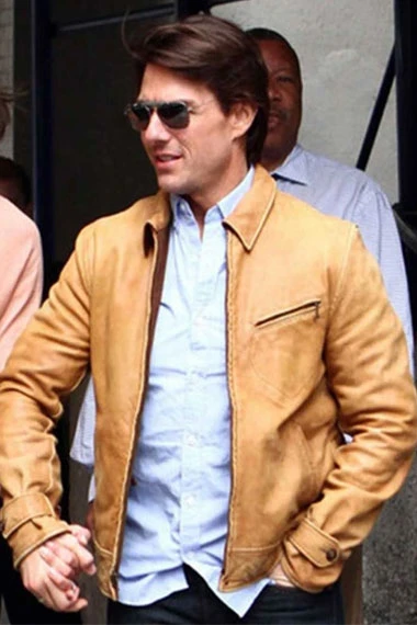 Tom Cruise Knight And Day Roy Miller Yellow Bomber Jacket