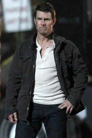 Jack Reacher Tom Cruise Never Go Back Black Cotton Jacket