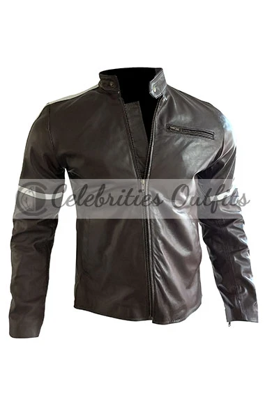War Of The Worlds Ray Ferrier Tom Cruise Biker Stripes Jacket