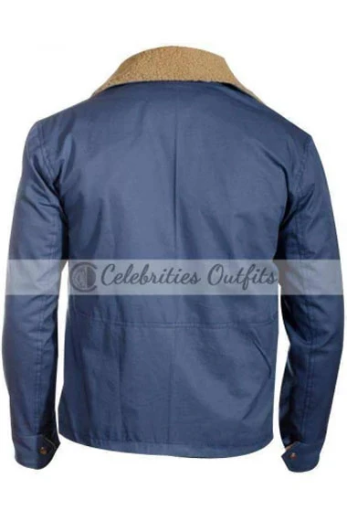 Tom Hardy Bob Saginowski The Drop Movie Blue Cotton Jacket the-drop-bob-saginowski-cotton-jacket