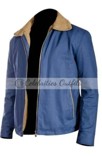 Tom Hardy Bob Saginowski The Drop Movie Blue Cotton Jacket the-drop-bob-saginowski-cotton-jacket