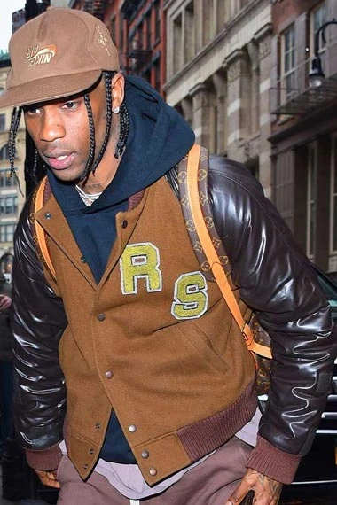 Travis Scott Raf Simons Virginia Creeper Bomber Varsity Jacket